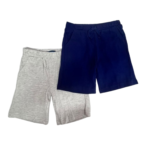 Packs de 2 shorts BLEU GRIS du 4 au 7 ans