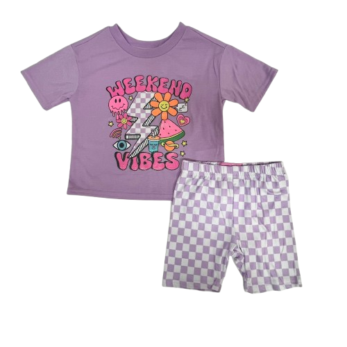 Ensemble 2pc WEEKEND VIBES du 2 au 12 ans