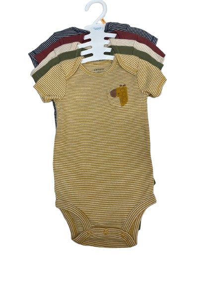 Lot de 5 bodies CARTERS RAYURE 12 MOIS