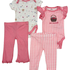 Pack 4 pc SO SWEET du 0/3  au 6/9 mois