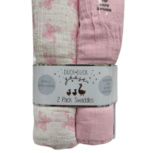 Pack de 2 pahii coton 90x100cm ROSE NŒUD