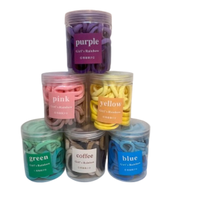 Boite d'élastiques unis -divers coloris