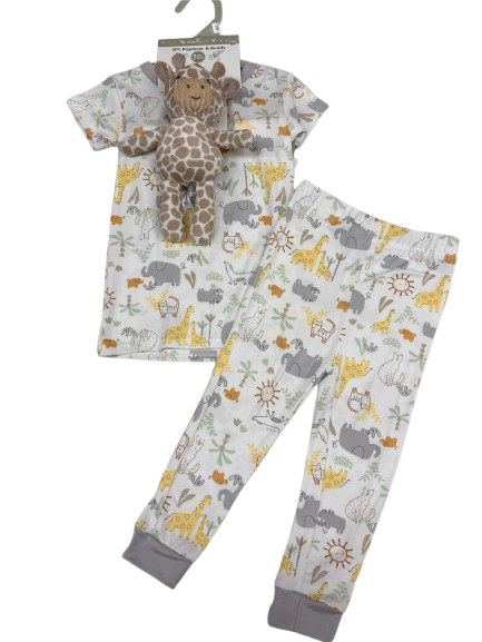 Pyjama et doudou GIRAFE du 12 au 24 mois