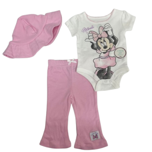 Ens 3pc hat  MINNIE  du 0/3 au 6/9 mois