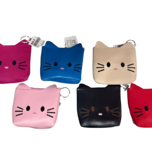 Porte monnaie CHAT -divers coloris