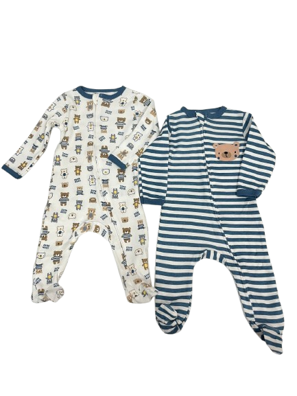 Pack de 2 grenouillères du 0/3 au 6/9 mois TEDDY