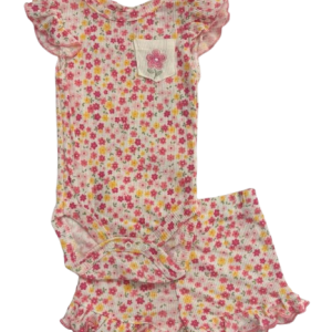 Ens 2pc FLOWERS du 0/3  au 6/9 mois