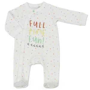 Pyjama bébé coton « Full Time Fun » (naissance-3 mois)