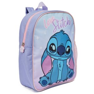 STITCH ☼ LUMIERE ☺5sac école 32x25cm avec poche coté