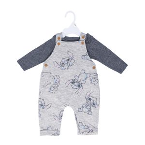 Ensemble salopette 2 pièces Stitch 0-9 mois