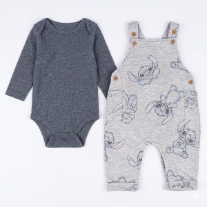 Ensemble salopette 2 pièces Stitch 0-9 mois