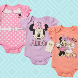 Pack de 3 bodys du 0/3 au 6/9 mois MINNIE besties 4 ever