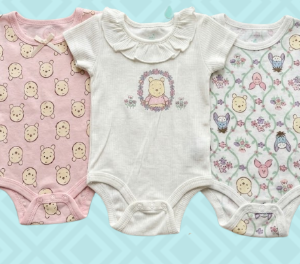 Pack de 3 bodys du 0/3 au 6/9 mois WINNIE volant