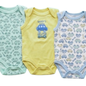 Pack de 3 bodys du 0/3 au 6/9 mois DADDY LITTLE HELPER