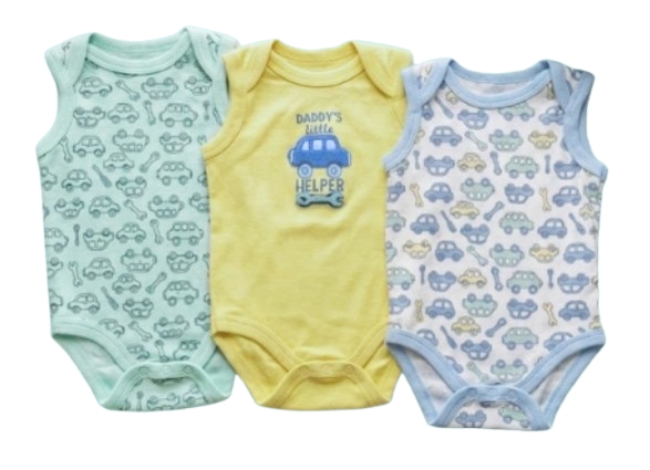 Pack de 3 bodys du 0/3 au 6/9 mois DADDY LITTLE HELPER