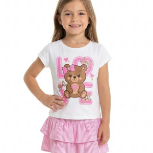 Ens jupe LOVE PINK du 2 au 4 ans
