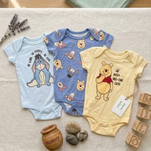 Pack de 3 bodys du 0/3 au 6/9 mois WINNIE et Bourriquet