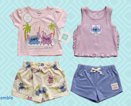 Ens 4 pc STITCH dream du 12 au 24 mois