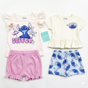 Ens 4 pc STITCH FUN du 12 au 24 mois