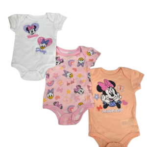 Pack de 3 bodys du 0/3 au 6/9 mois MINNIE fa-bow-lous!