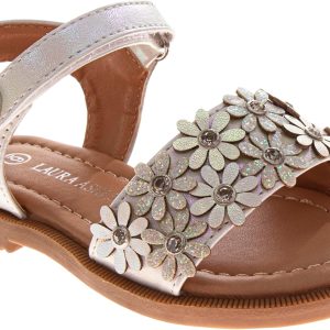 Sandale blanche multifleurs du 5 au 10 US