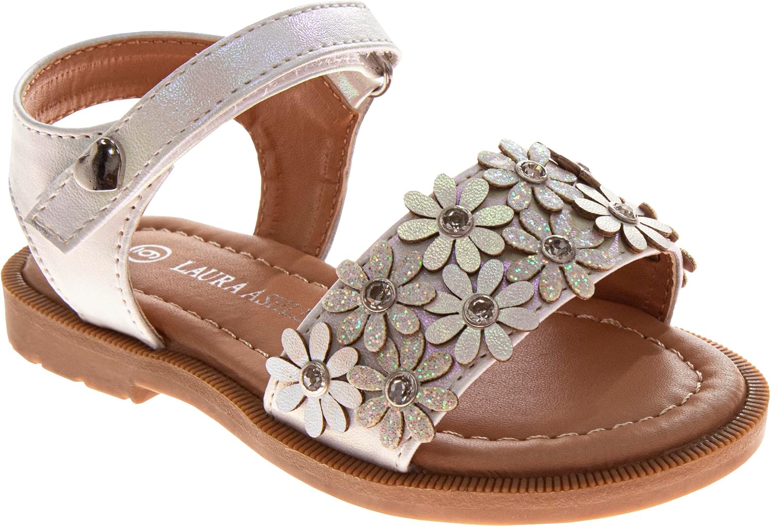 Sandale blanche multifleurs du 5 au 10 US