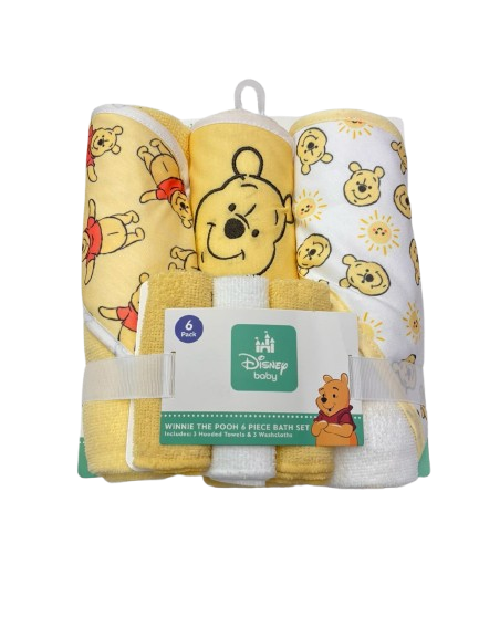 Pack de 3 serv capuche et lingettes WINNIE