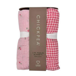 Pack de 2 pahii coton 90x100cm VICHY CERISES