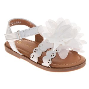 Sandales blanches FLEUR tulle du 5 au 10 US