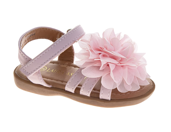 Sandale rose fleurs tulle du 6 au 11 US