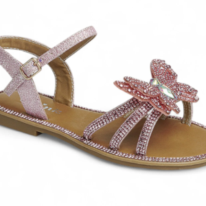 Sandale PAPILLON strass rose du 9 au 4 US