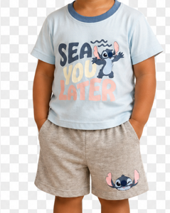 Ens 2pc STITCH du 2 au 4 ans SEAULATER