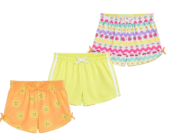 Pack de 3 shorts HELLO SUNSHINE du 4 au 12 ans