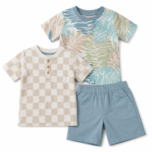 Ens 3 pc PALM SQUARE du 2 au 4 ans