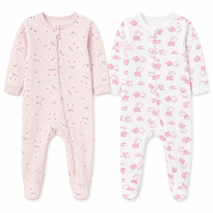 Pack de 2 grenouillères - 6/9 mois OURSONS