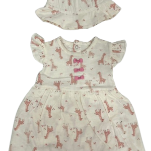 Combirobe et chapeau GIRAFE -3/6 mois