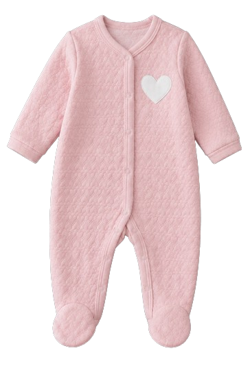 Grenouillère ROSE LOVE du 0/3 au 6/9 mois