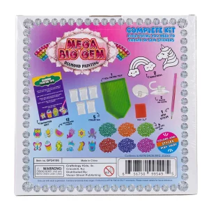 Kit de diamond painting géant pour enfants Craftology Kids
