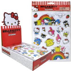 Planche d'autocollants Hello Kitty rouges