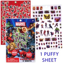 Livre d'autocollants Avengers avec relief