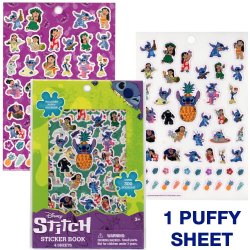 Livre d'autocollants Stitch avec relief