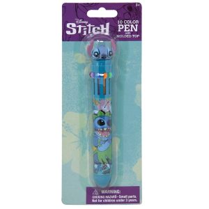 Stylo Stitch 10 couleurs avec figurine