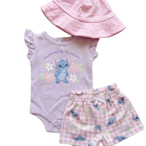 Ens STITCH 3pc du 0/3 au 24 mois HAPPINESS