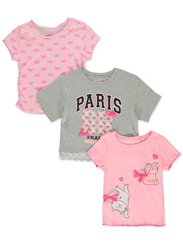 Pack de 3 tops Coquette du 7 au 12 ans