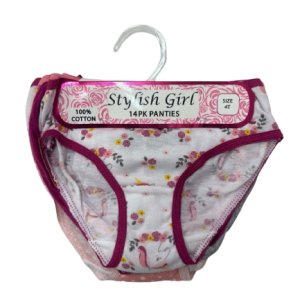 Pack de 14 culottes FLOWERS du 2 au 4 ans