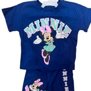 Ens 2 pc MINNIE Cycliste du 2 au 7 ans