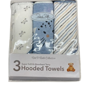 Pack de 3 serviettes CHAT BLEU