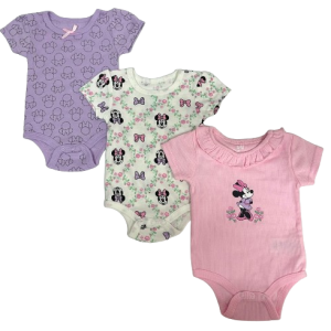 Pack de 3 bodys du 0/3 au 6/9 mois MINNIE volant