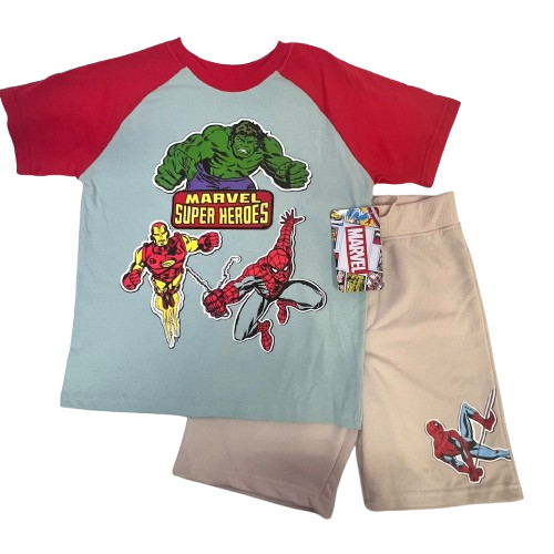 MARVEL ensemble 2pc - 6 ans