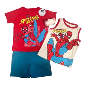 Spider-Man ens 3pc  ROUGE DEB BEIGE- 3  ans